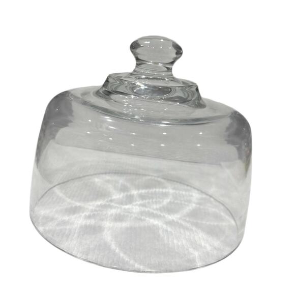 Pfaltzgraff Tea Rose Cheese Cracker Cloche Glass Dome Lid 90s Country Kitchen - Picture 4 of 13